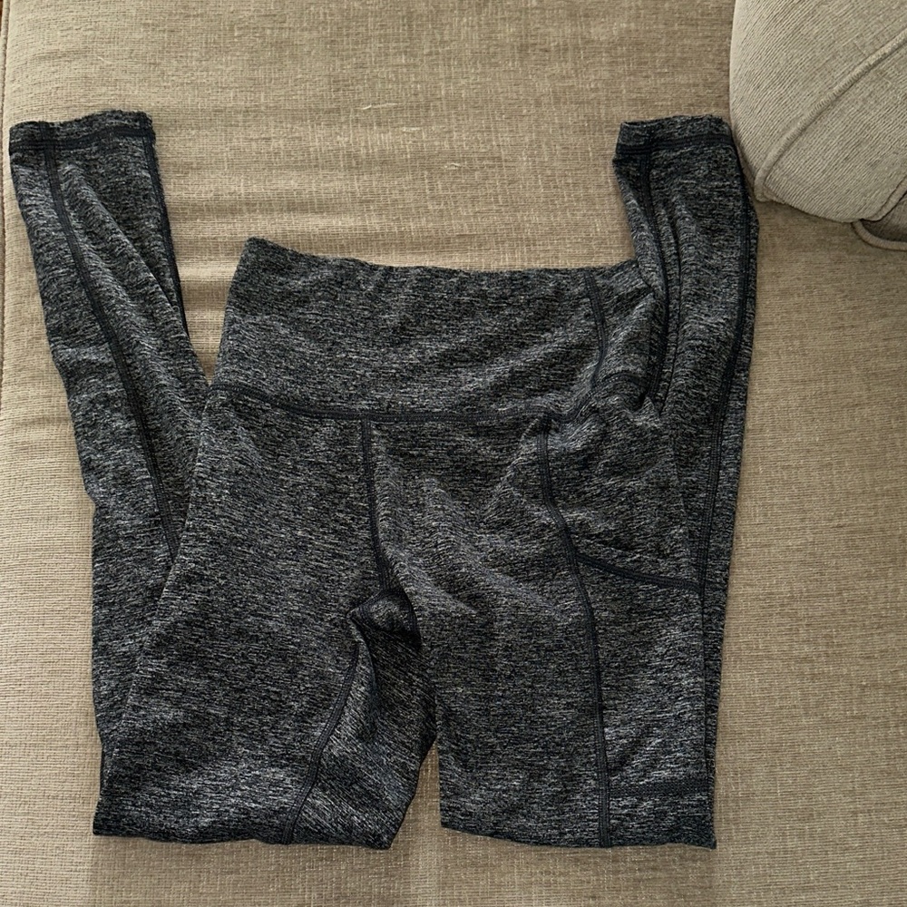 aerie Girls' Heather Charcoal Gray Performance Leggings